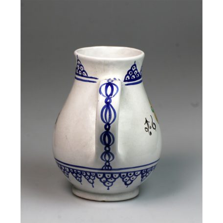 Mázas kézzel festett kerámia kancsó korsó 1688 replika