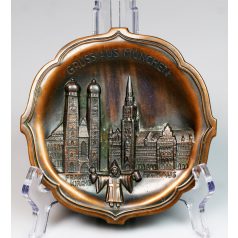 Müncheni emléktálka szuvenír Gruss aus München