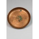 Poncolt díszítésű réz tálka 