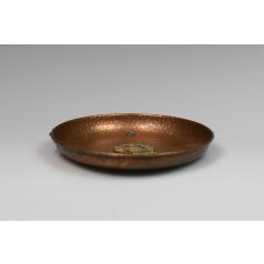 Poncolt díszítésű réz tálka 