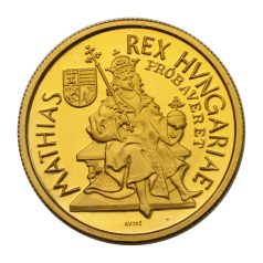 Mátyás király arany 5000 Forint 1990 PP PRÓBAVERET