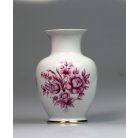 Hollóházi porcelán virágos váza 1992 503-as formaszám