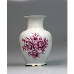 Hollóházi porcelán virágos váza 1992 503-as formaszám