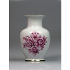 Hollóházi porcelán virágos váza 1992 503-as formaszám