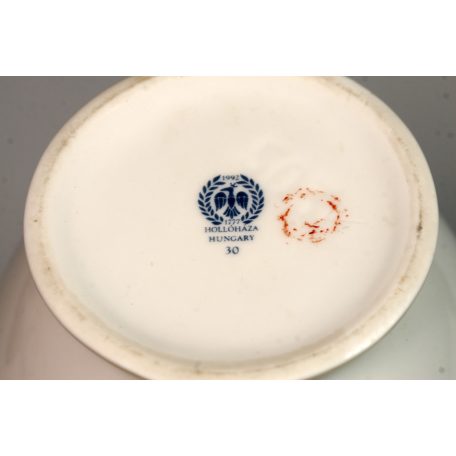 Hollóházi porcelán virágos váza 1992 503-as formaszám