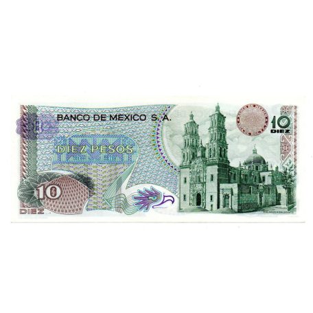 Mexikó 10 Peso Bankjegy 1973 P63f