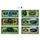 Mexikó 5-100 Peso Bankjegy sor 1906-1914 PS298-302 MÁSOLAT