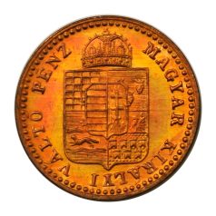   Ferenc József 5/10 Krajcár 1882 K-B rozettás ARTEX utánveret