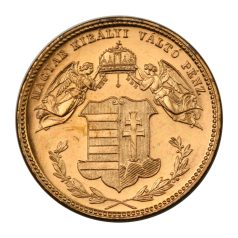 Ferenc József 4 Krajcár 1868 K-B réz utánveret ARTEX