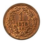 Ferenc József 1 Krajcár 1878 K-B normál makk
