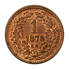 Ferenc József 1 Krajcár 1878 K-B normál makk