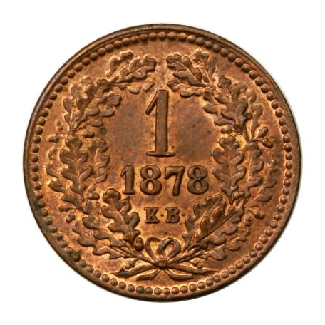 Ferenc József 1 Krajcár 1878 K-B normál makk