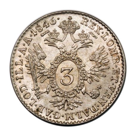 V. Ferdinánd 3 Krajcár 1846 A