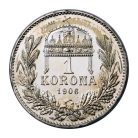 Ferenc József 1 Korona 1906 K-B UV 2014 certifikáttal