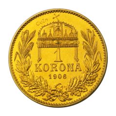 Ferenc József 1 Korona 1906 K-B rézleveret