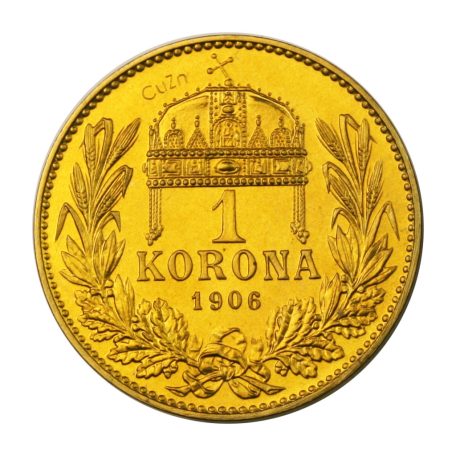 Ferenc József 1 Korona 1906 K-B rézleveret