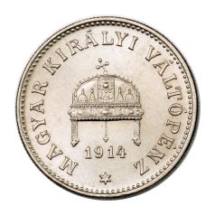 20 Fillér 1914 K-B rozettás ARTEX utánveret