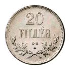 20 Fillér 1918 K-B rozettás ARTEX utánveret