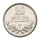 20 Fillér 1921 K-B rozettás ARTEX utánveret