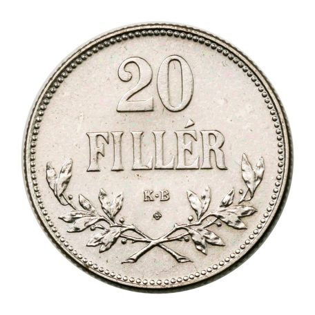 20 Fillér 1921 K-B rozettás ARTEX utánveret
