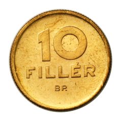 10 Fillér 1950 MÁVP ARTEX utánveret citromsárga