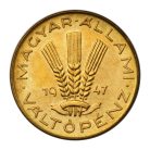 20 Fillér 1947 MÁVP ARTEX utánveret citromsárga