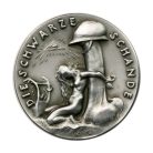 Karl Goetz emlékérem 1920 Die Wacht am Rhein. / Die schwarze Schande. Az őrség a Rajnán. / A fekete szégyen.