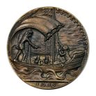 Karl Goetz emlékérem 1915 Albions Ehren - Flagge / Albion becsülete U41 SS teherhajó incidens 1915.09.24.