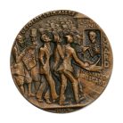 I. VH Karl Goetz emlékérem 1915 Lusitania elsűllyesztése 7.MAI.1915 (helyes dátummal)