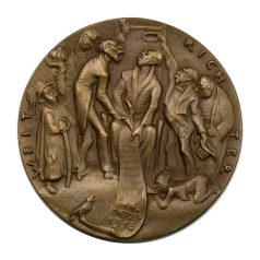   I. VH Karl Goetz emlékérem 1918 Wilson elnök válaszáról a német békejegyzetre.