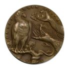 I. VH Karl Goetz emlékérem 1918 Wilson elnök válaszáról a német békejegyzetre.