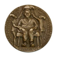   I. VH Karl Goetz emlékérem 1918 II. Vilmos császár nevének München város aranykönyvébe való bejegyzéséről 1891-ben