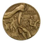 I. VH Karl Goetz emlékérem 1920 "Wüstlinge am Rhein / Code Napoleon" Kicsapongás a Rajnán