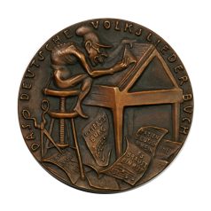   I. VH Karl Goetz emlékérem 1921 Deutschen Volkslieder Buches / a német népdaloskönyv cenzúrájáról