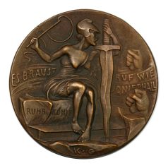   I. VH Karl Goetz emlékérem 1923 Der Räuber Gerichtshof in Mainz / A mainzi rablóbíróság