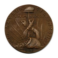   I. VH Karl Goetz emlékérem 1923 Der Räuber Gerichtshof in Mainz / A mainzi rablóbíróság
