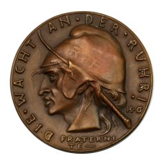   I. VH Karl Goetz emlékérem 1923 Die Wacht an der Ruhr / Őrségben a Ruhr-vidéken