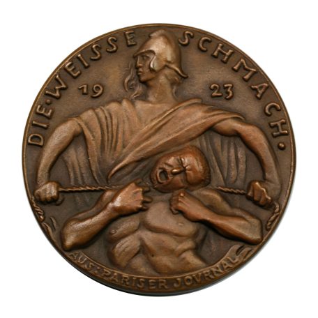 I. VH Karl Goetz emlékérem 1923 Die Wacht an der Ruhr / Őrségben a Ruhr-vidéken