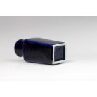 Kék mázas kis váza keleti dekorral