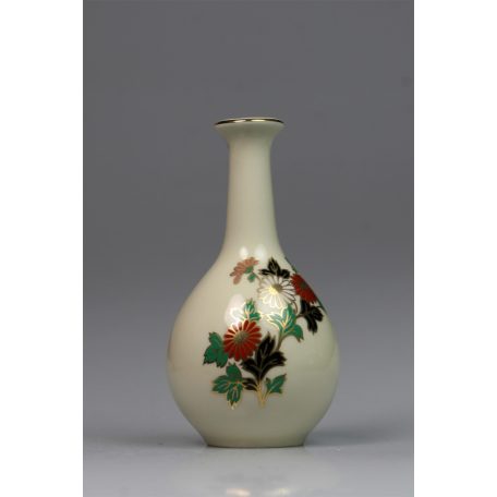 Kis váza aranyozott virág dekorral Mandzsúria Japán megszállás 1940 körül