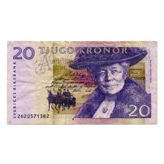 Svédország 20 Korona Bankjegy 2002 P63a