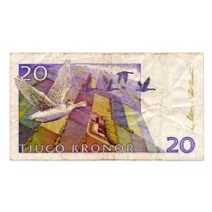 Svédország 20 Korona Bankjegy 2002 P63a