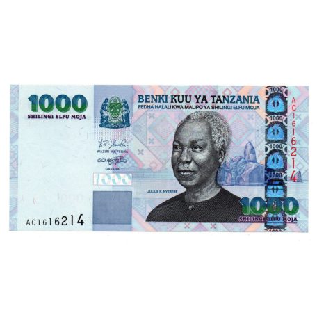 Tanzánia 1000 Shilling Bankjegy 2003 P36a UNC