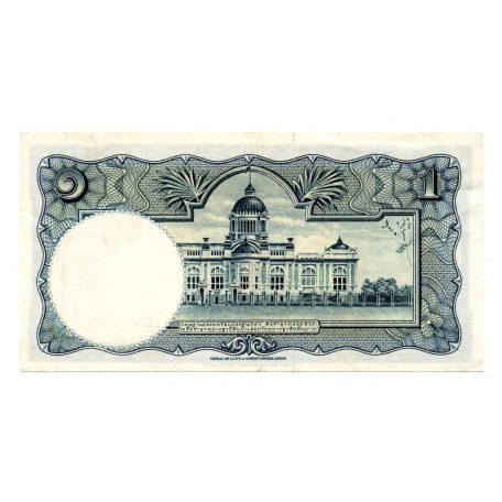 Thaiföld 1 Baht Bankjegy 1955 P74d-40