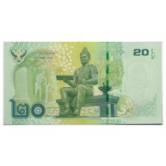 Thaiföld 20 Baht Bankjegy 2013 P118 UNC
