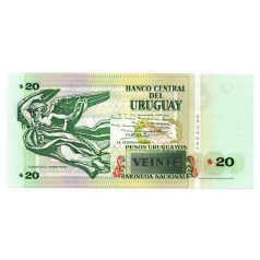 Uruguay 20 Peso Bankjegy 2008 P86a UNC