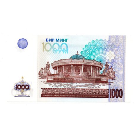 Üzbegisztán 1000 Som Bankjegy 2001 P82a aUNC-UNC hajtatlan