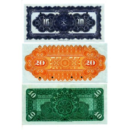 Venezuela 10 - 500 Bolivár Bankjegy sor 1890-1935 PS206-229 összesen 9db MÁSOLAT