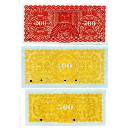 Venezuela 10 - 500 Bolivár Bankjegy sor 1890-1935 PS206-229 összesen 9db MÁSOLAT