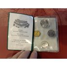 Magyar Népköztársaság Forgalmi érméi 1977 zöld műbőrtokban